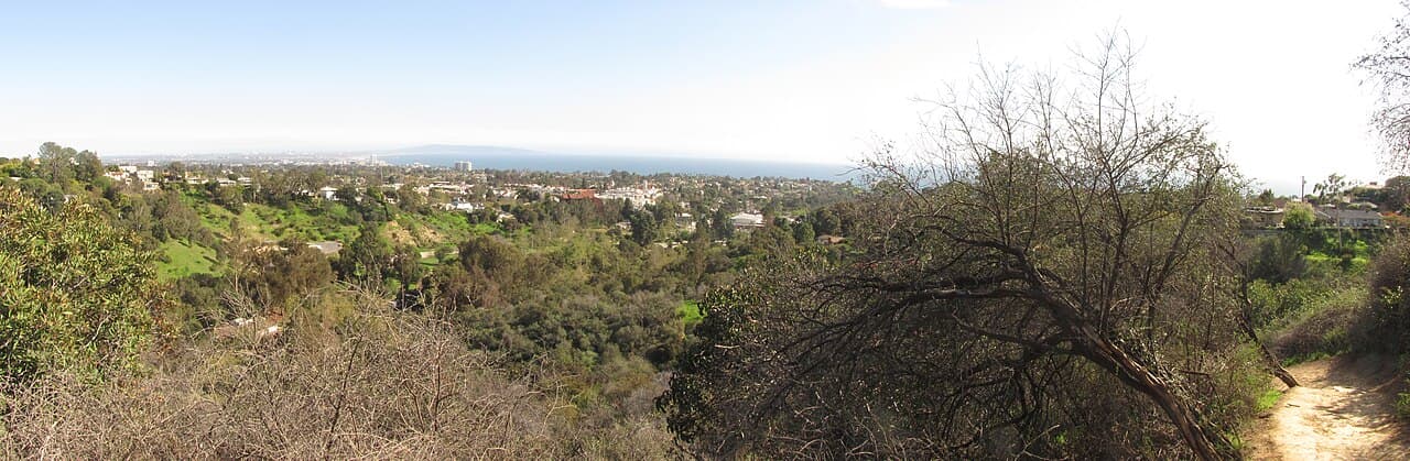 Panorama from Viewpoint Trail in Topanga State Park